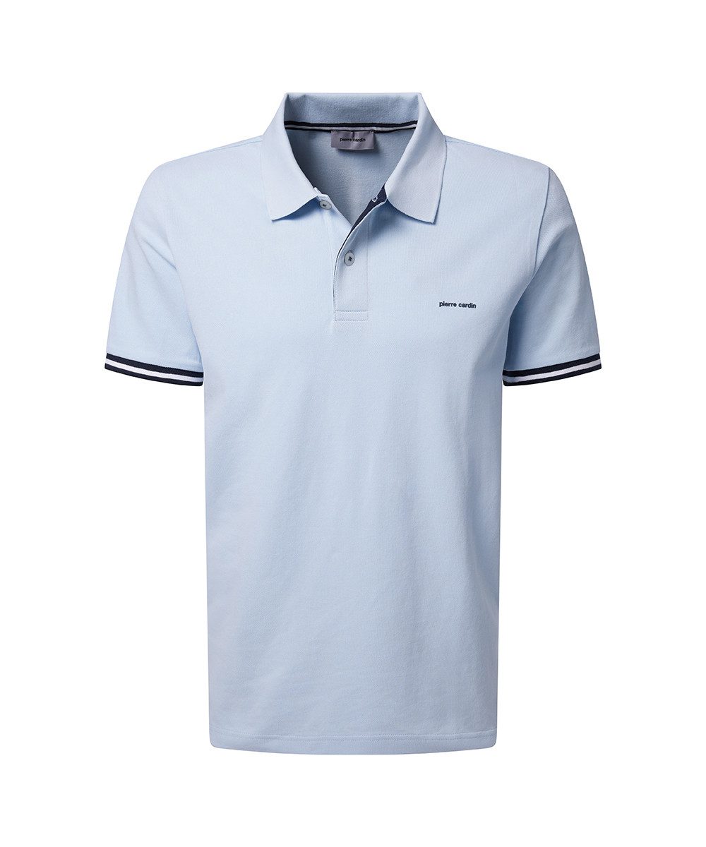 Pierre Cardin Poloshirt Poloshirt uni pique mit Logo Schriftzug