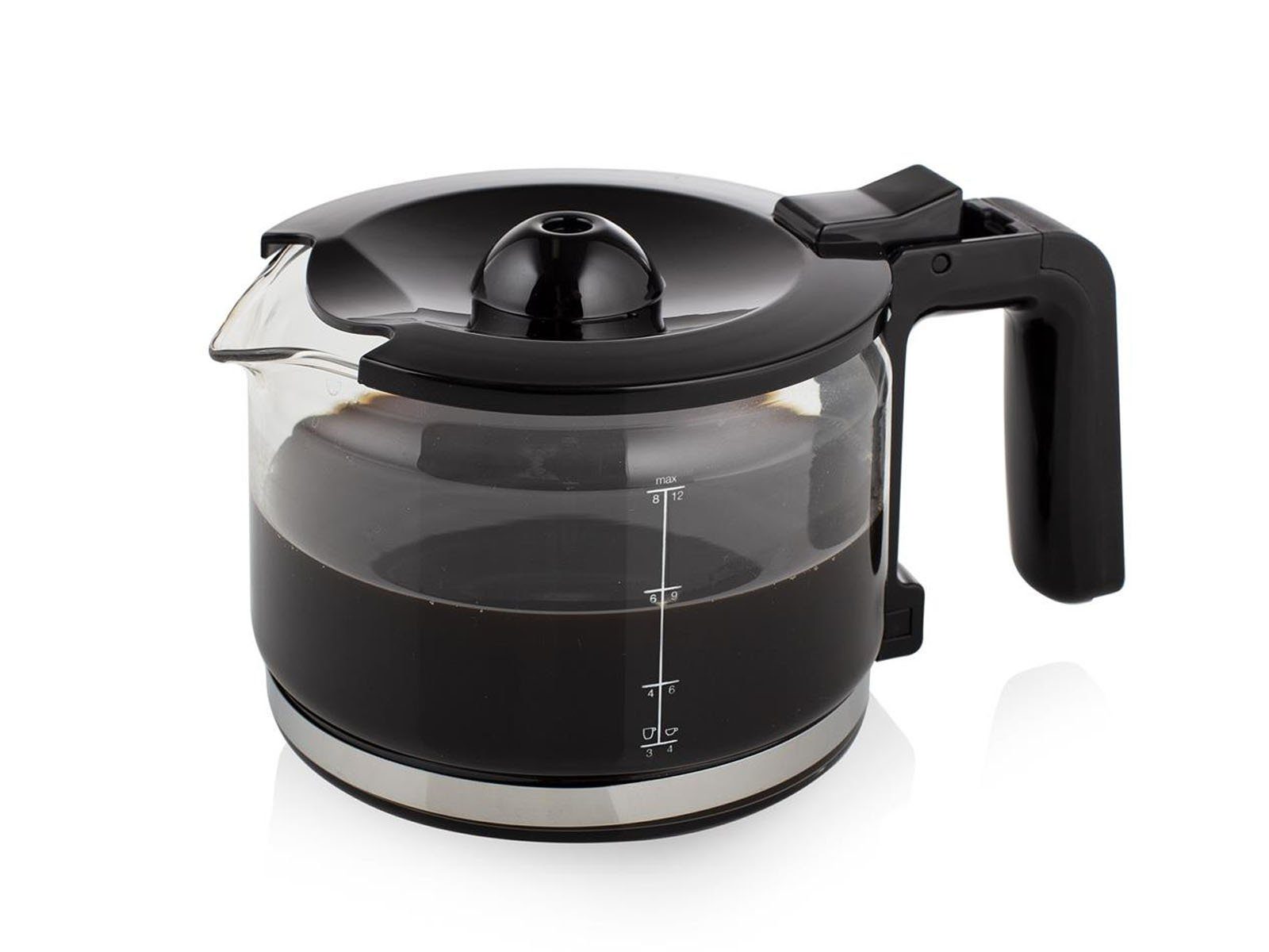 PRINCESS Filterkaffeemaschine, für 12 Tassen mit Glaskanne und 2x Permanentfilter, auch für Camping
