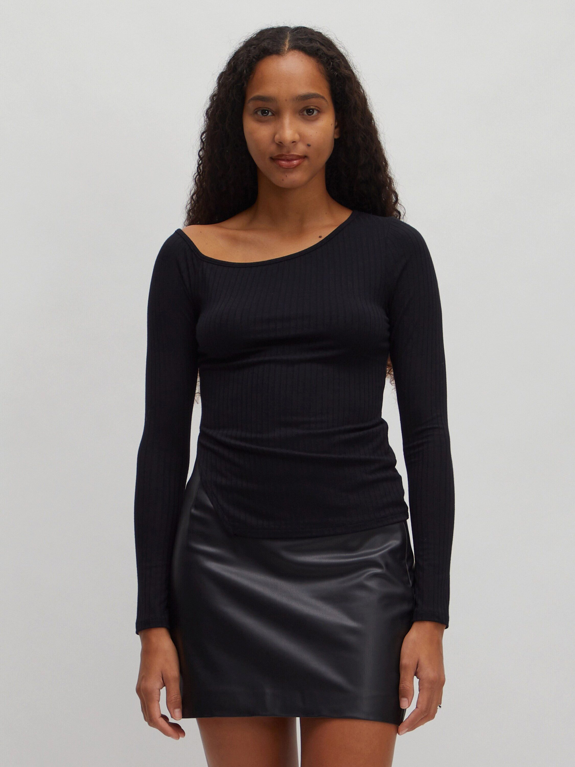 EDITED Langarmshirt Vally (1-tlg) Plain/ohne Details
