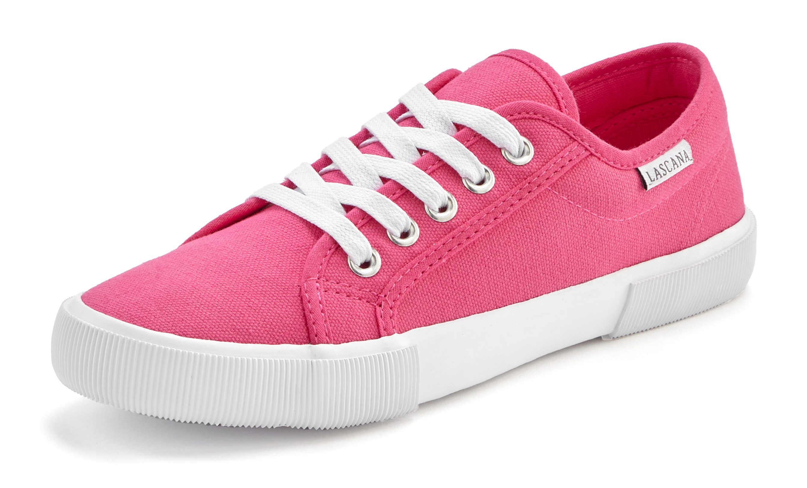 LASCANA Sneaker aus Textil, Schnürhalbschuh, Freizeitschuh, Turnschuh