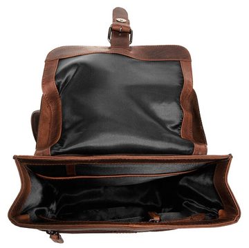 X-Zone Laptoprucksack, echt Leder