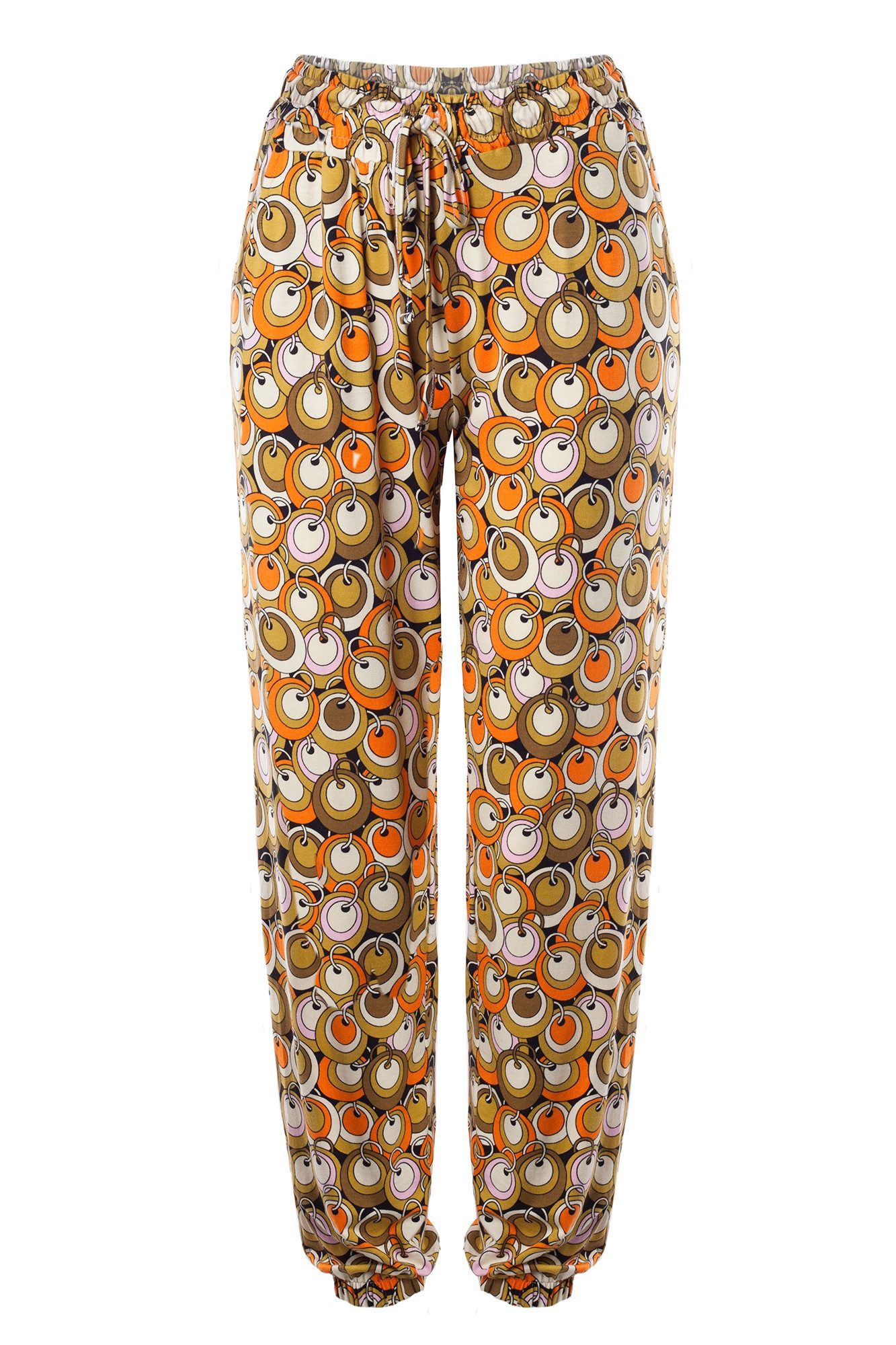 Bongual Strandhose Aladinhose Vintage Kreise Muster günstig online kaufen
