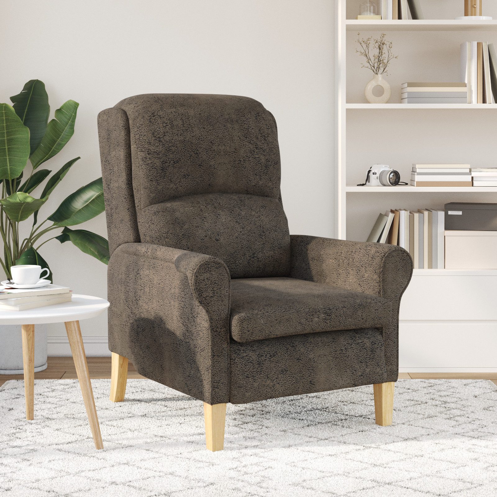 vidaXL Sessel Moderner Sessel Dunkelgrau Stoff günstig online kaufen