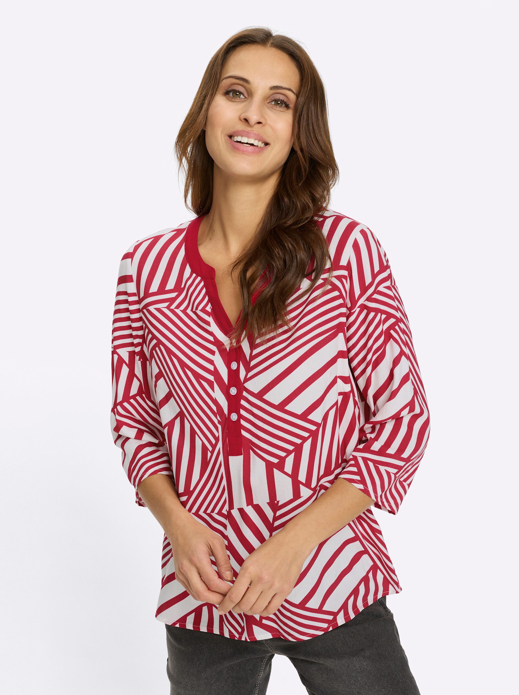 Witt Klassische Bluse Schlupfbluse 3/4-Arm