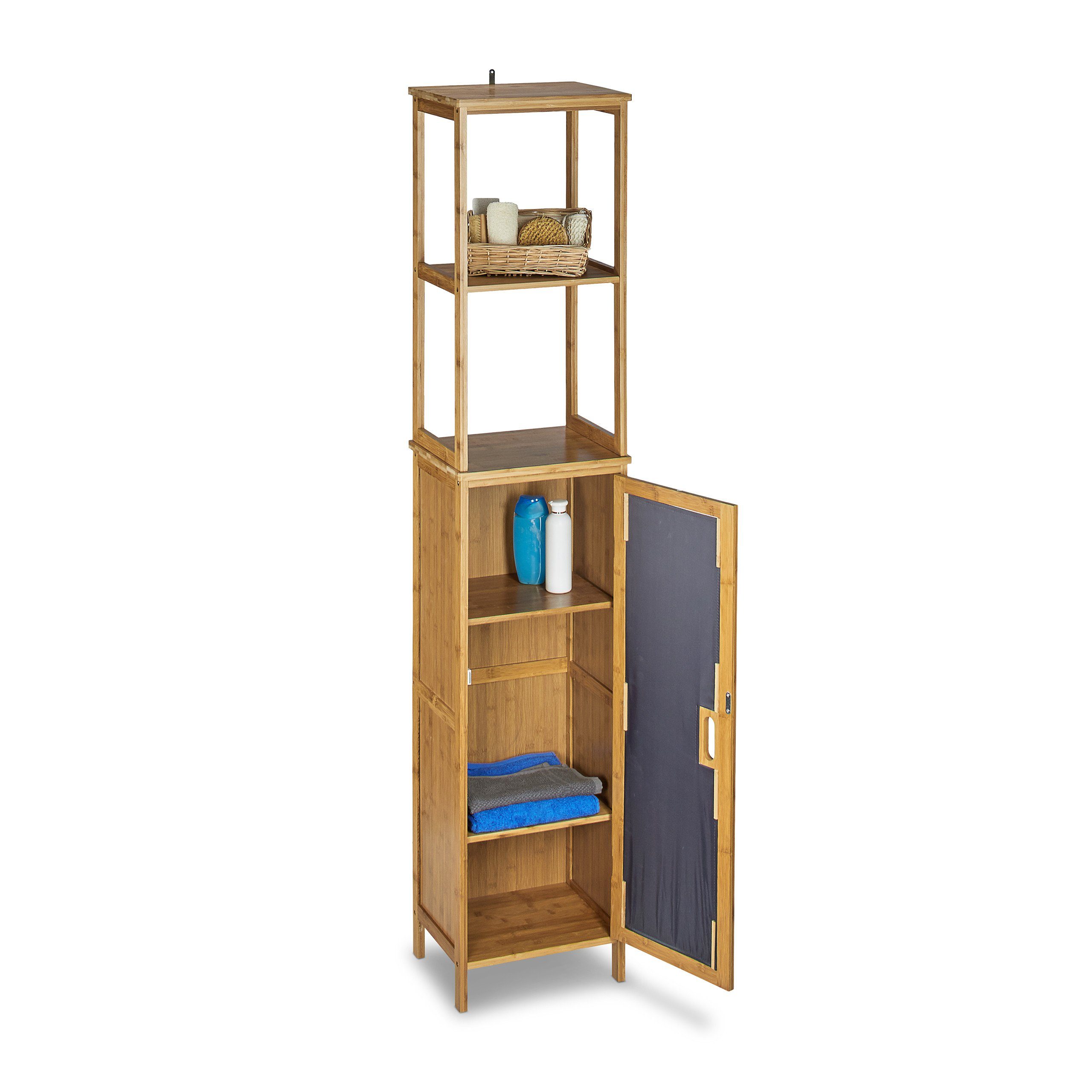 relaxdays Badregal Bambus 5 Ablage günstig online kaufen