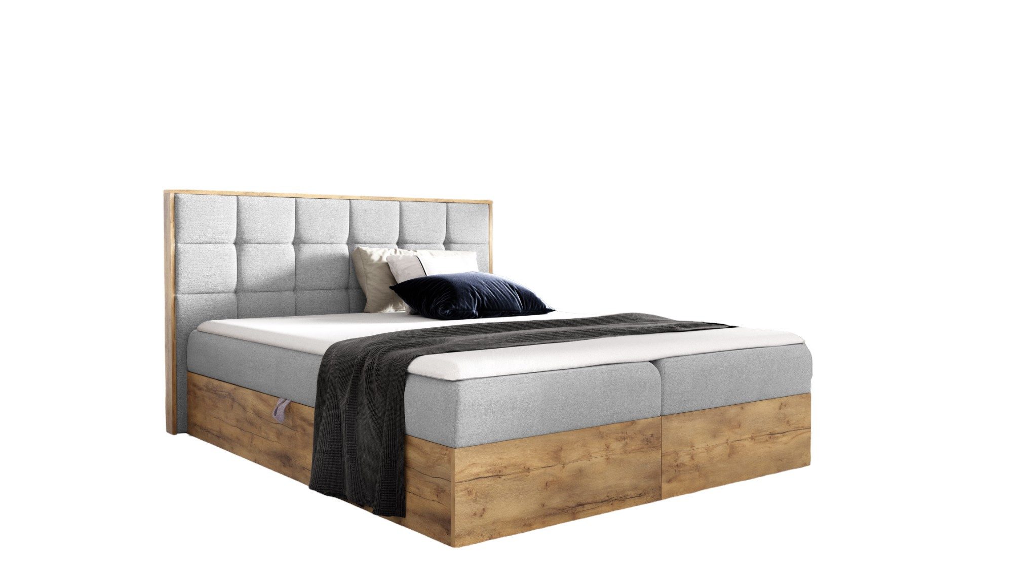 AN-MOEBEL4U Boxspringbett Schlafzimmerbett BIZON IN STOFF günstig online kaufen