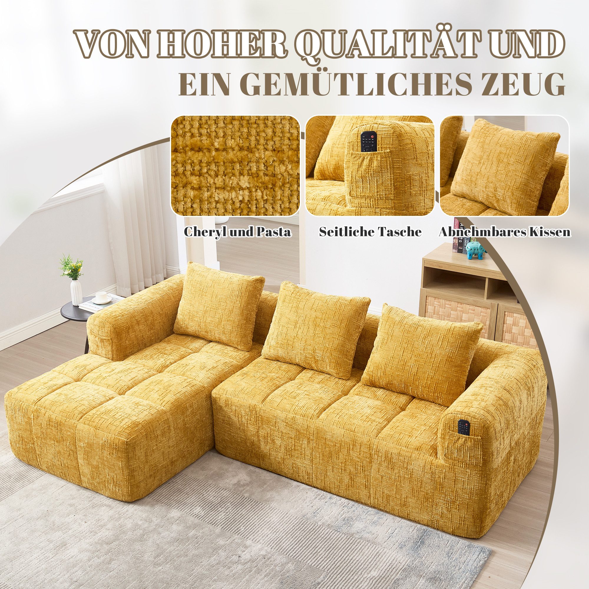 OKWISH Sofa Schlafsofa Kindersofa Loungesofa, mit günstig online kaufen