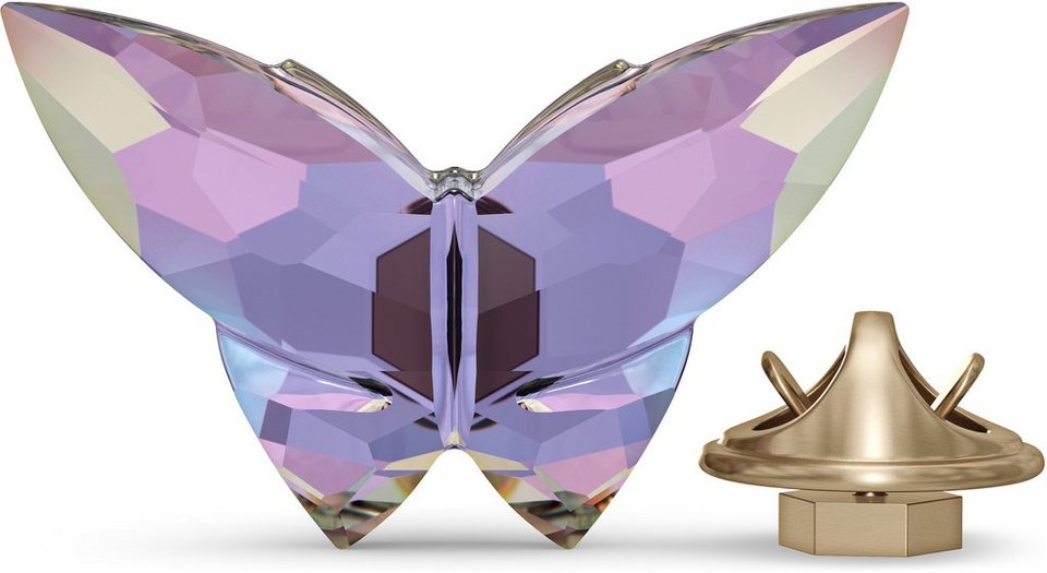 Swarovski Dekoobjekt Jungle Beats Schmetterling Magnet, violett, klein,  5572153 (1 St), Swarovski® Kristall