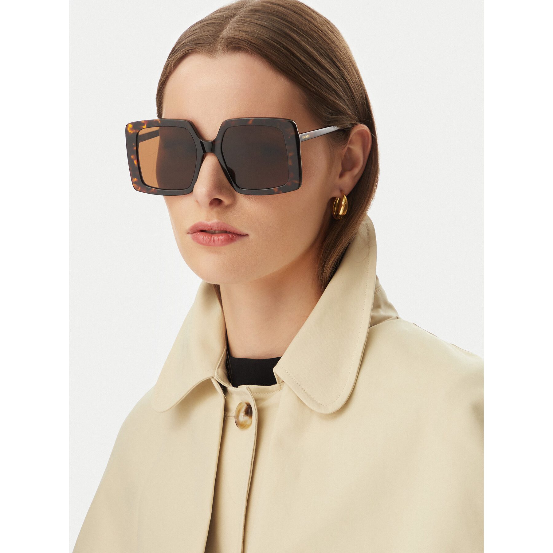 Nine West Sonnenbrille Braune Damen-Sonnenbrille von Nine West