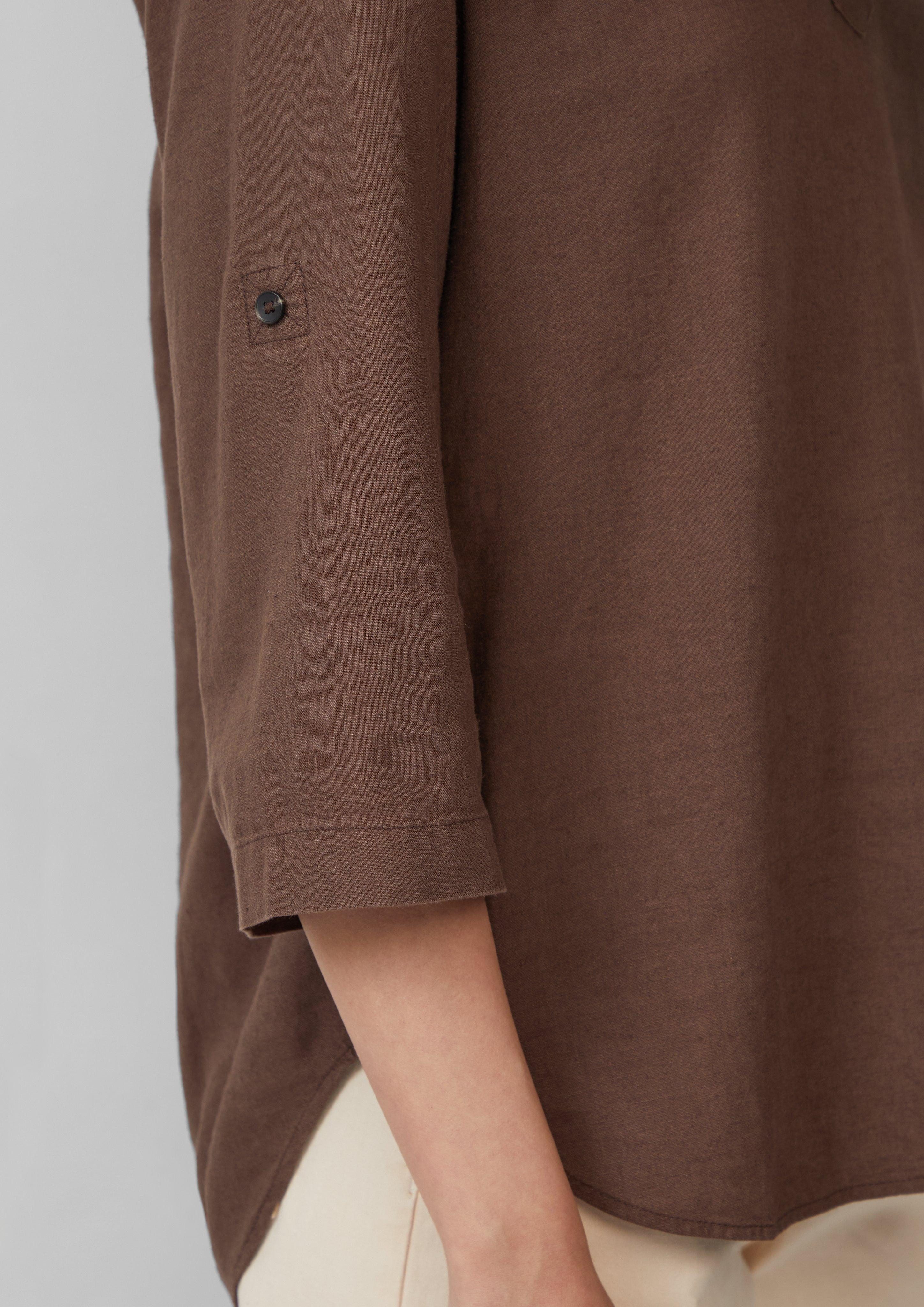 s.Oliver Langarmbluse Bluse aus Leinenmix mit günstig online kaufen