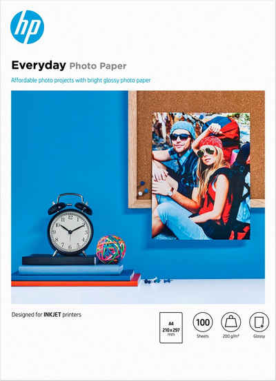 HP Fotopapier Everyday glänzend - A4 (210 x 297 mm) - 100 Blatt