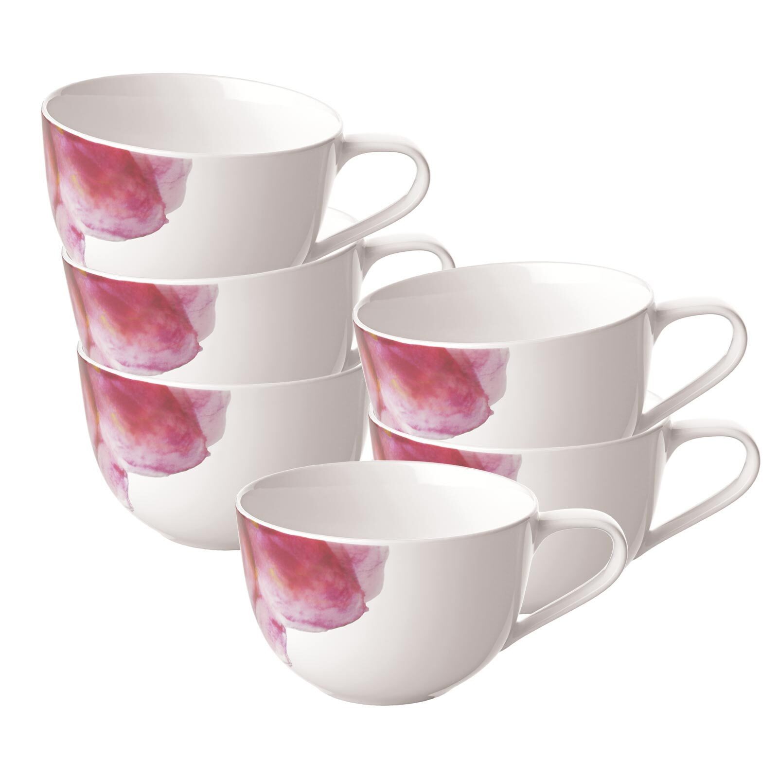 Cappuccinotasse Rose Garden Cappuccinotassen 300 ml 6er Set