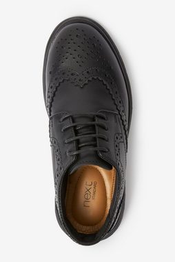 Next Geschnürte Brogues aus Leder mit Flexi-Sohle Schnürschuh (1-tlg)