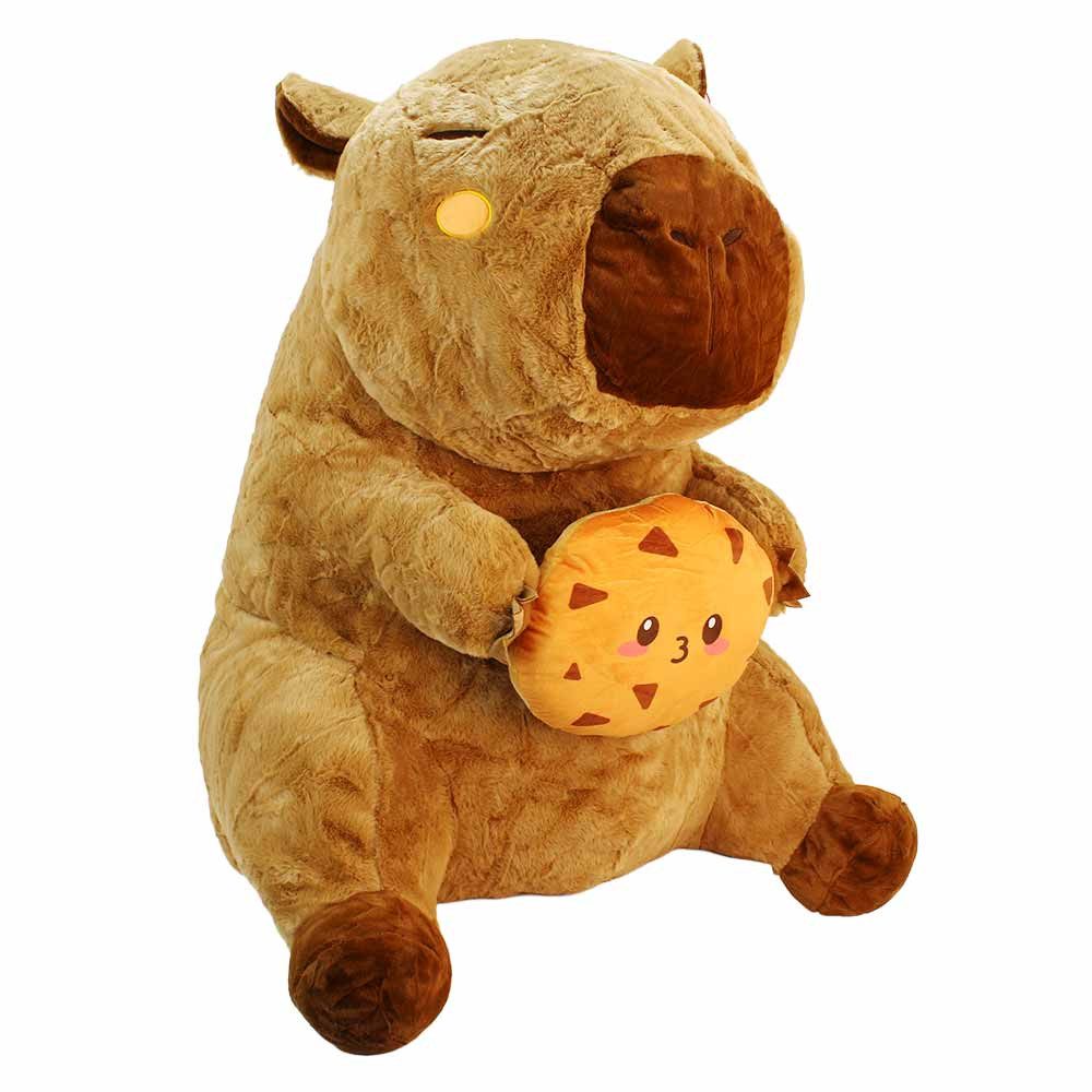 Landahl & Baumann Kuscheltier Capybara Kuscheltier XXL mit Snack - ca. 80 cm (1-St)