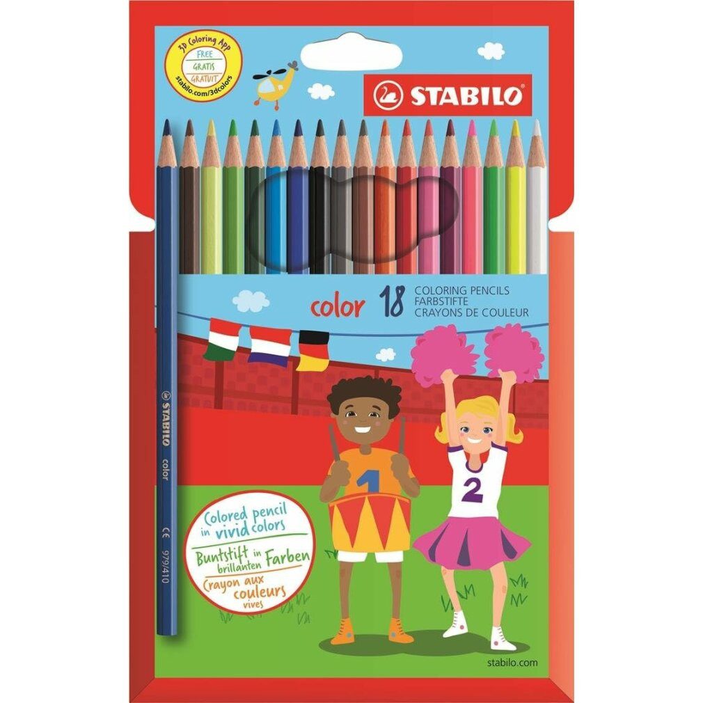 Buntstift 18 color Buntstifte farbsortiert