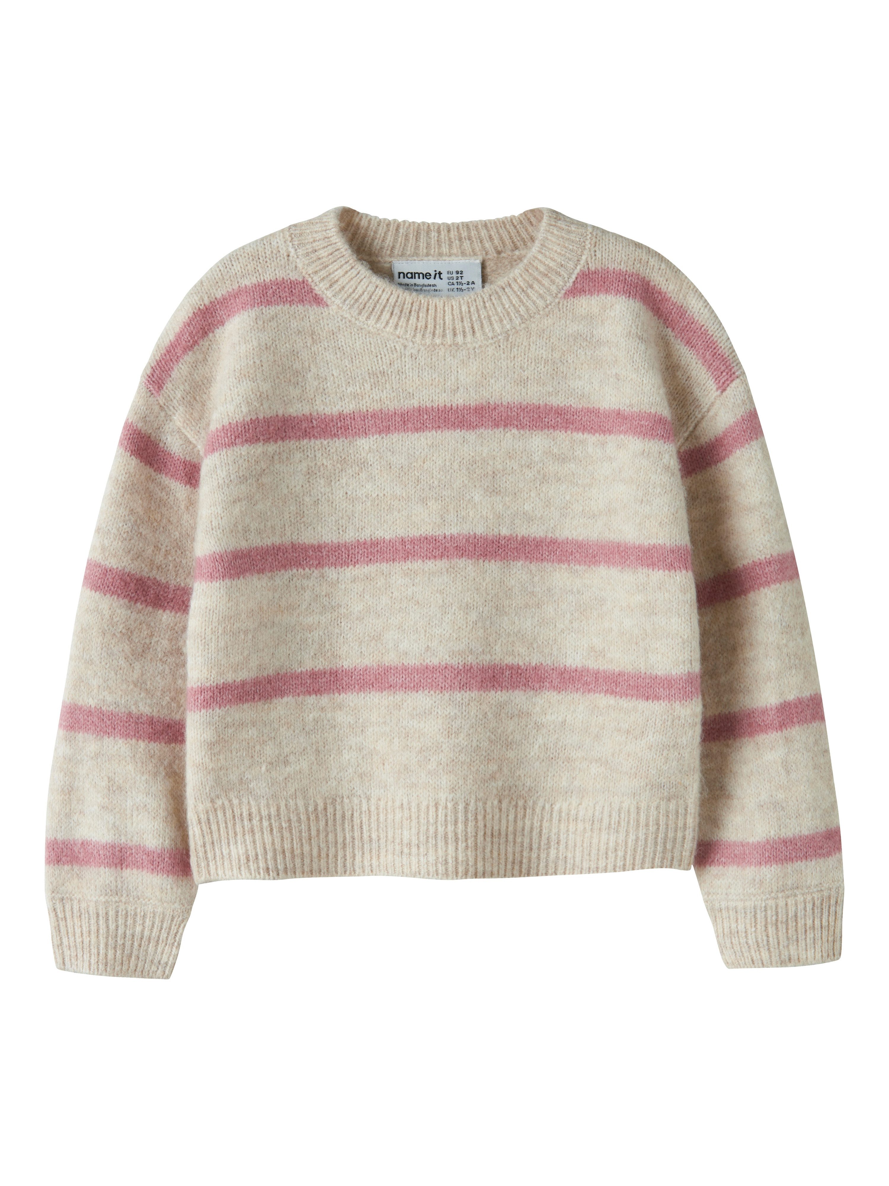 Name It Strickpullover NMFOLENSKA LS KNIT Materialmix, regular fit, mit Wolle
