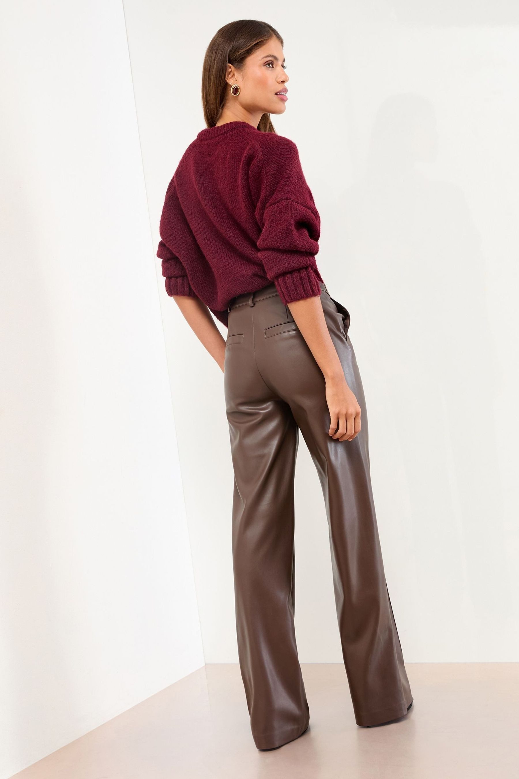 LIPSY Anzughose Lipsy Hose mit weitem Bein und Biesen, Regular (1-tlg) günstig online kaufen