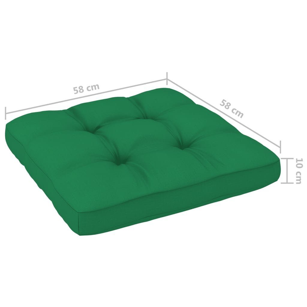 vidaXL Weiß, 1 Paletten Kiefernholz Imprägniertes Teile Loungesofa Weiß Grün Outdoor-mane