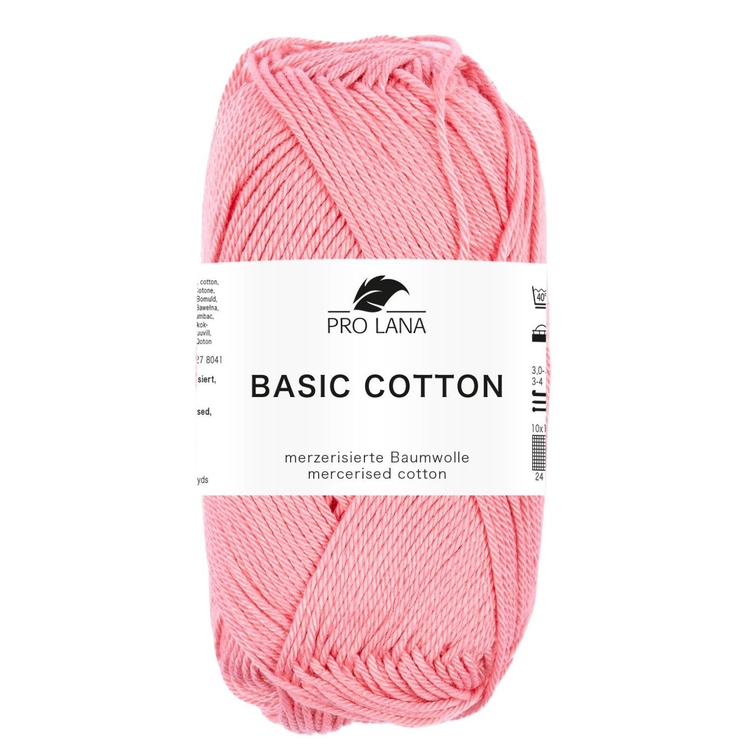 Pro Lana Pro Lana BASIC COTTON Baumwollgarn 50 g Häkelwolle, 125 m (Perfektes Baumwoll-Garn für leichte Pullover, Mützen und Accessoires), 50 g