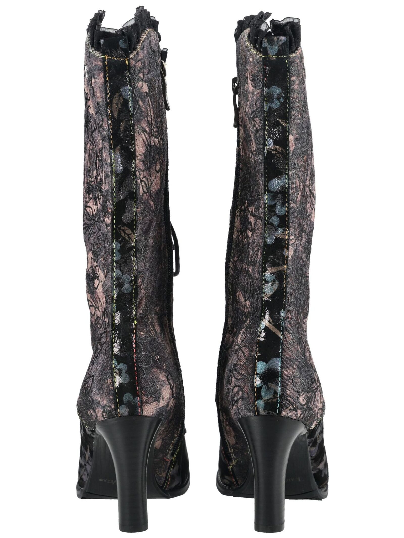 LAURA VITA LAURA VITA Stiefel Leder/Textil High-Heel-Stiefel – Bild 5 von 5