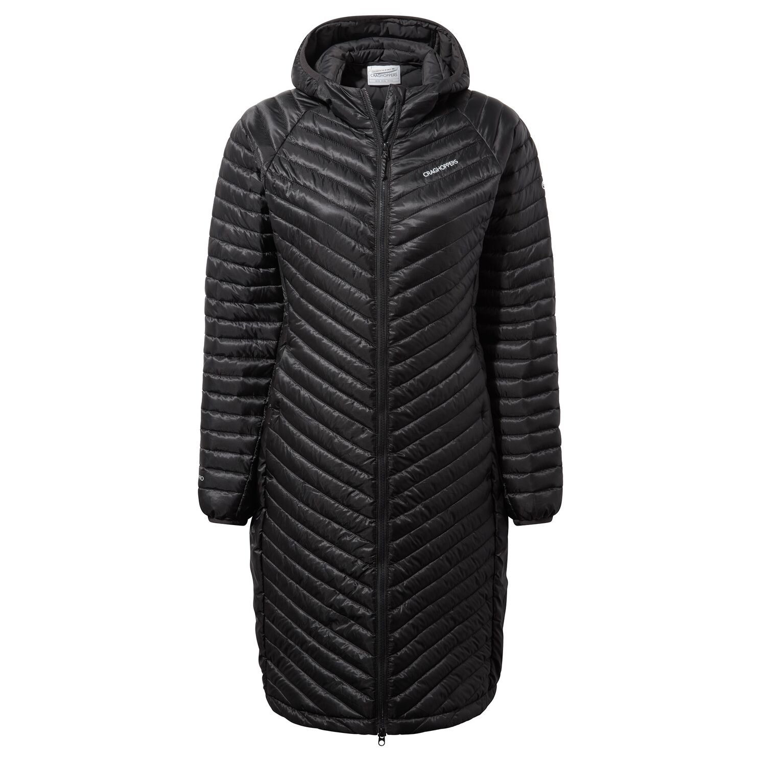 Trekkingjacke Craghoppers - ExpoLite LongHood Kapuzen Wintermantel Jacke, schwarz