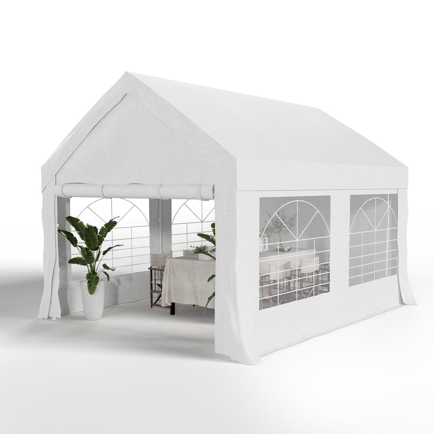 GUNJI Partyzelt Faltpavillon,Pavillon,Gartenpavillon mit 6 Seitenwänden,3*4 günstig online kaufen