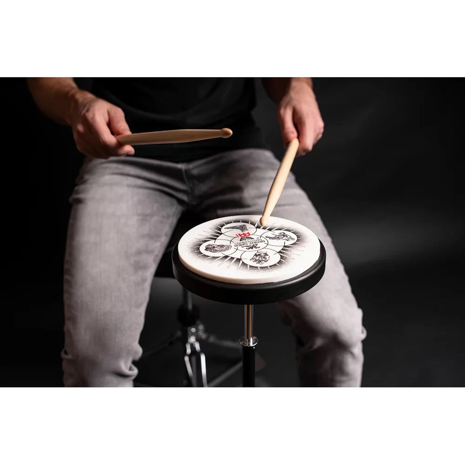 Meinl Percussion Schlagzeug Meinl Practice Pad Benny Greb 6 Zoll,Übungspad, Practice Pad, Practice Pad mit realistisches Spielgefühl