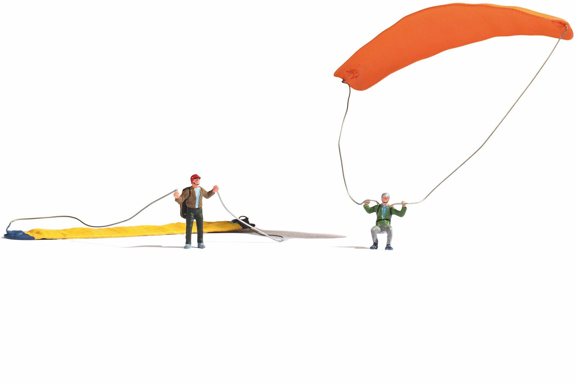 NOCH Dekofigur Paraglider, Kunststoff Spielfiguren, Maßstab 1:87