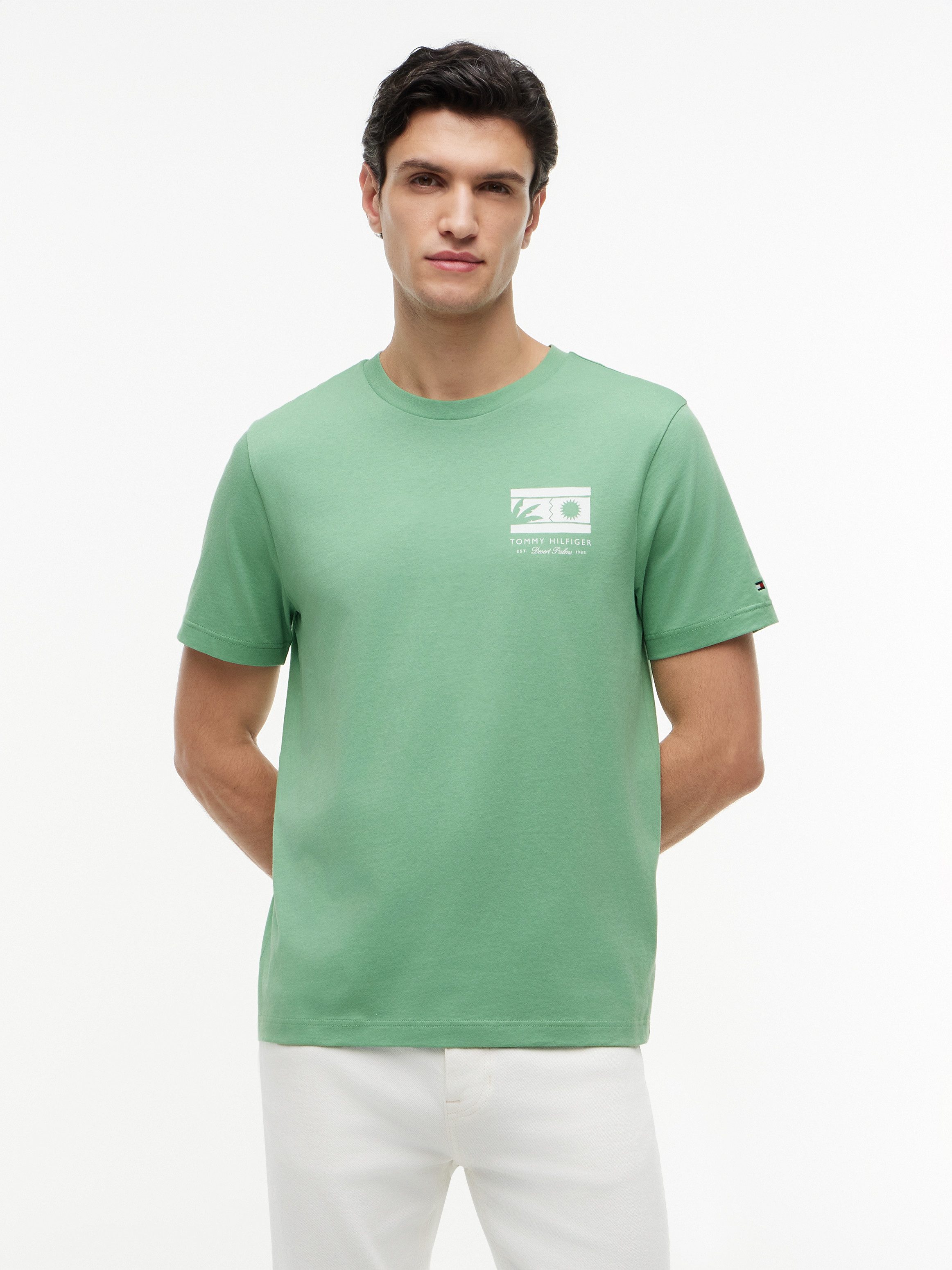 Tommy Hilfiger T-Shirt MONO SUN GRAPHIC REGULAR TEE aus Jersey mit Logo-Grafik