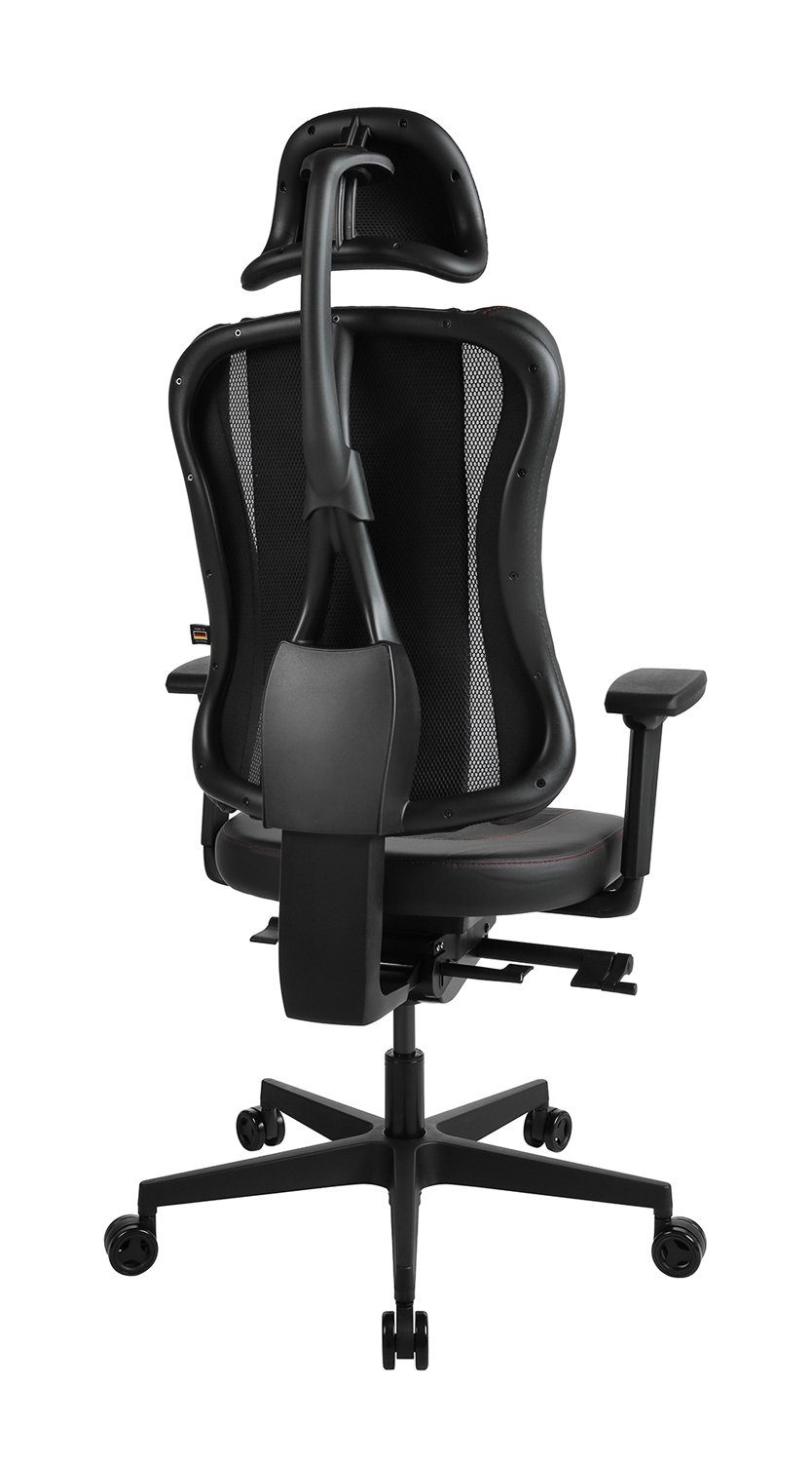 TOPSTAR Gaming-Stuhl SITNESS RS-PRO, Schwarz, Rot, Kunstleder, 3-fach verstellbare Armlehnen