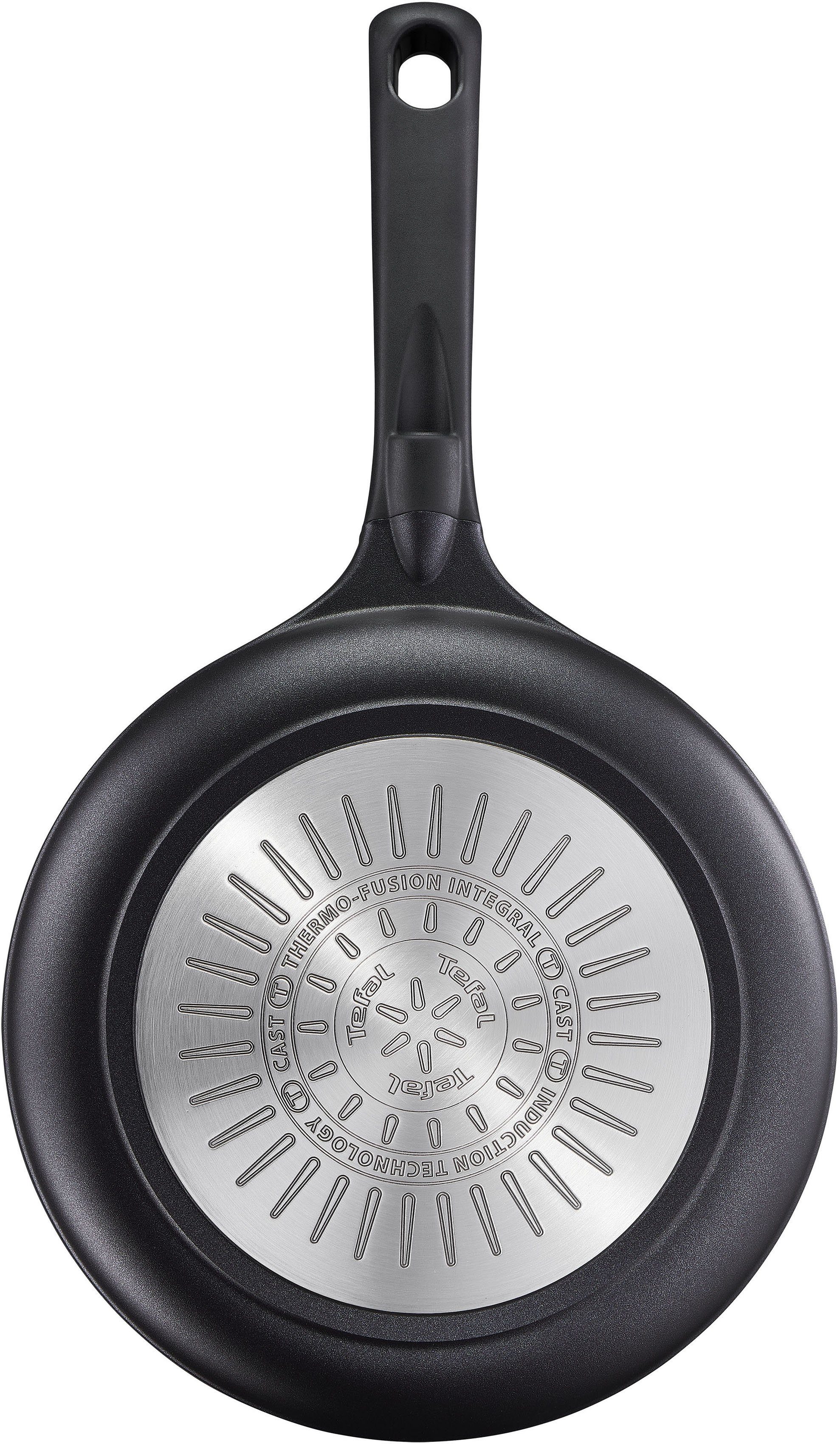 Tefal Bratpfanne Trattoria Pro, Aluminiumguss (1-tlg), Robust, Antihaftversiegelung, Temperaturanzeiger, Induktion