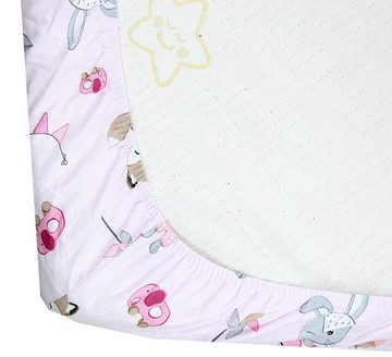 Spannbettlaken Baby Spannbettlaken Spannbetttuch für Babybett Kinderbett 2er Pack, TupTam