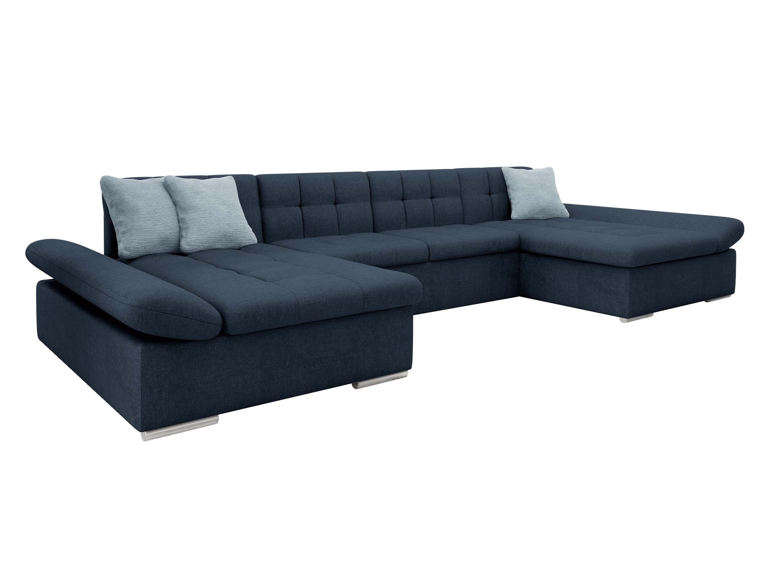 MIRJAN24 Wohnlandschaft Alia Premium, mit zwei Bettkästen und Schlaffunktion, mit Regulierbare Armlehnen, U-Form