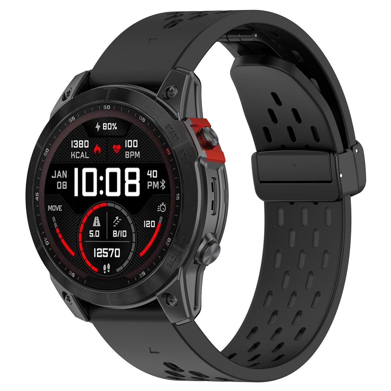 Ersatzarmband Für P22 Smartwatch – 20 Mm, Silikon, Farbig, Atmungsaktiv