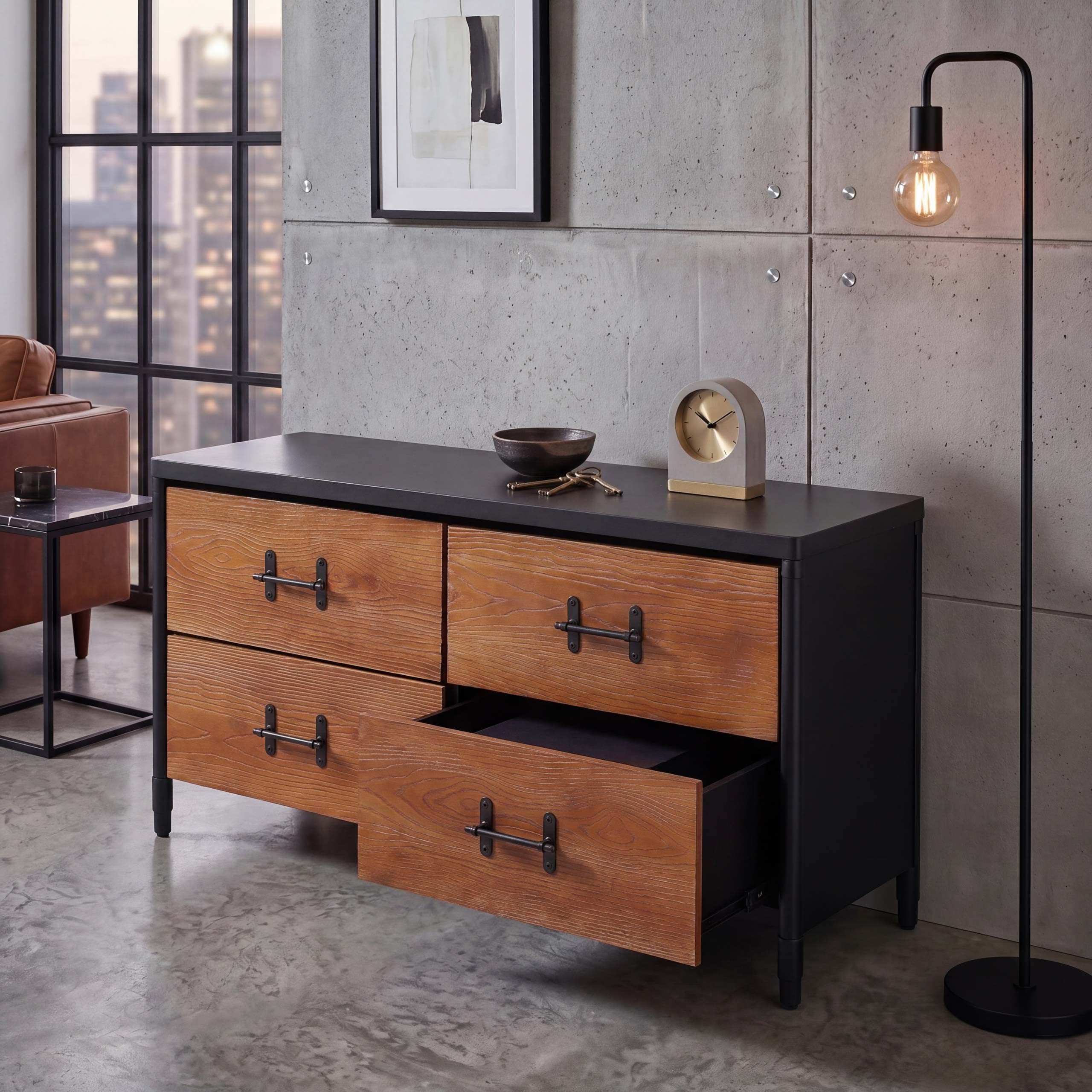 MCW Kommode MCW-Q66, Markantes Design im Industrial- und Loft-Stil