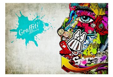 KUNSTLOFT Vliestapete Graffiti beauty 0.98x0.7 m, matt, lichtbeständige Design Tapete