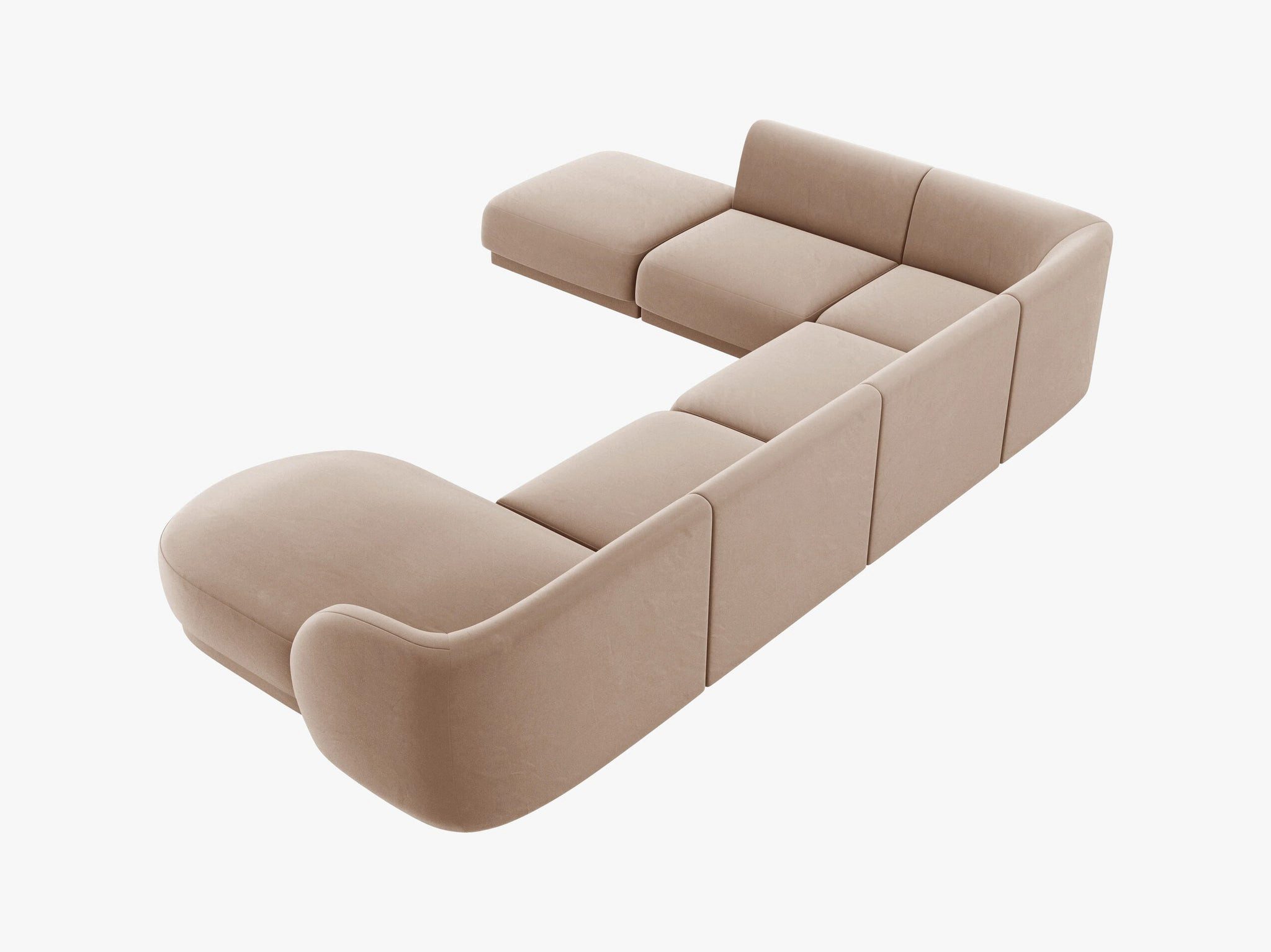 Micadoni Ecksofa Miley, Panorama 6-Sitzer