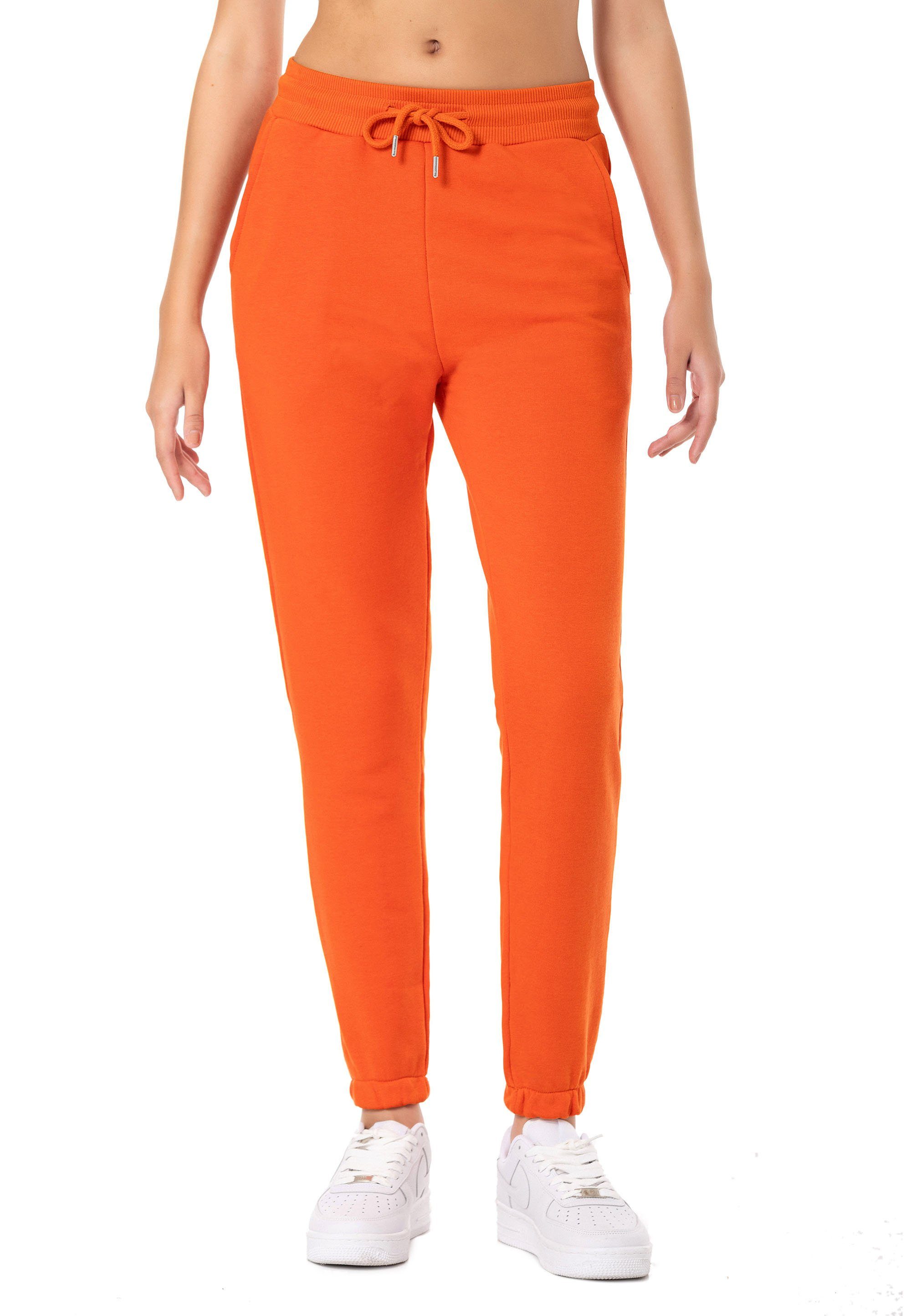 Jogginganzug Qualität Premium Sweatpant Sweatshirt mit RedBridge Orange Basic Premium (Spar-Set, 2-tlg),