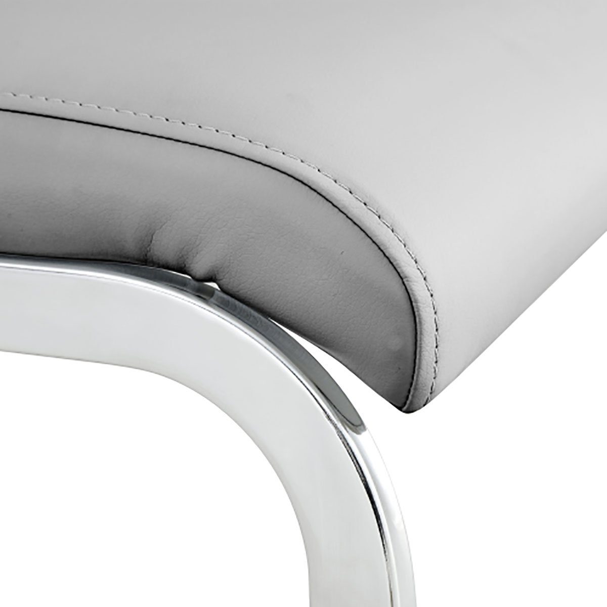 Esszimmerstühle Moderne Set 4 verchromtes Metallgestell DOTMALL Stuhl