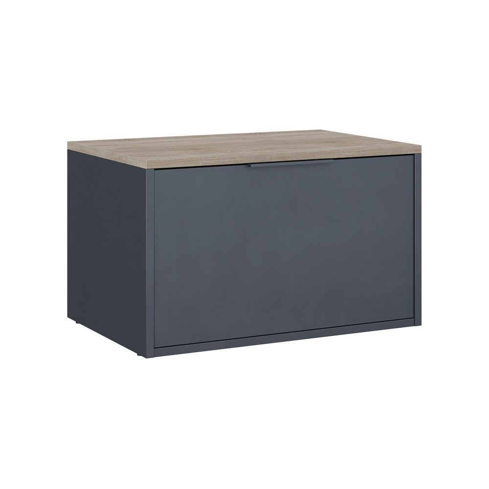 Vicco Kommode Betti, Anthrazit/Sonoma, 60 x 36 cm mit Türen (1 St)