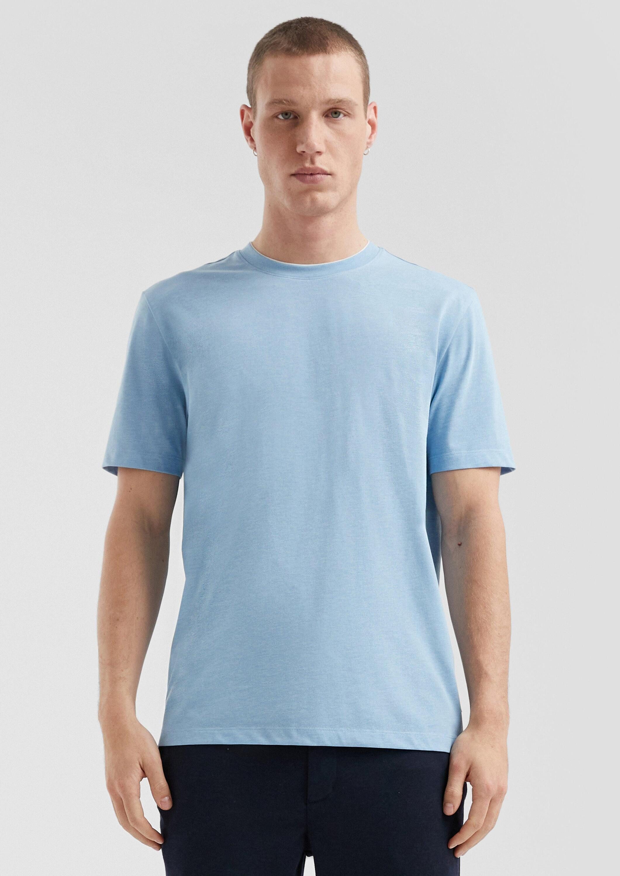 QS Kurzarmshirt T-Shirt T-Shirt aus Melange-Jersey günstig online kaufen