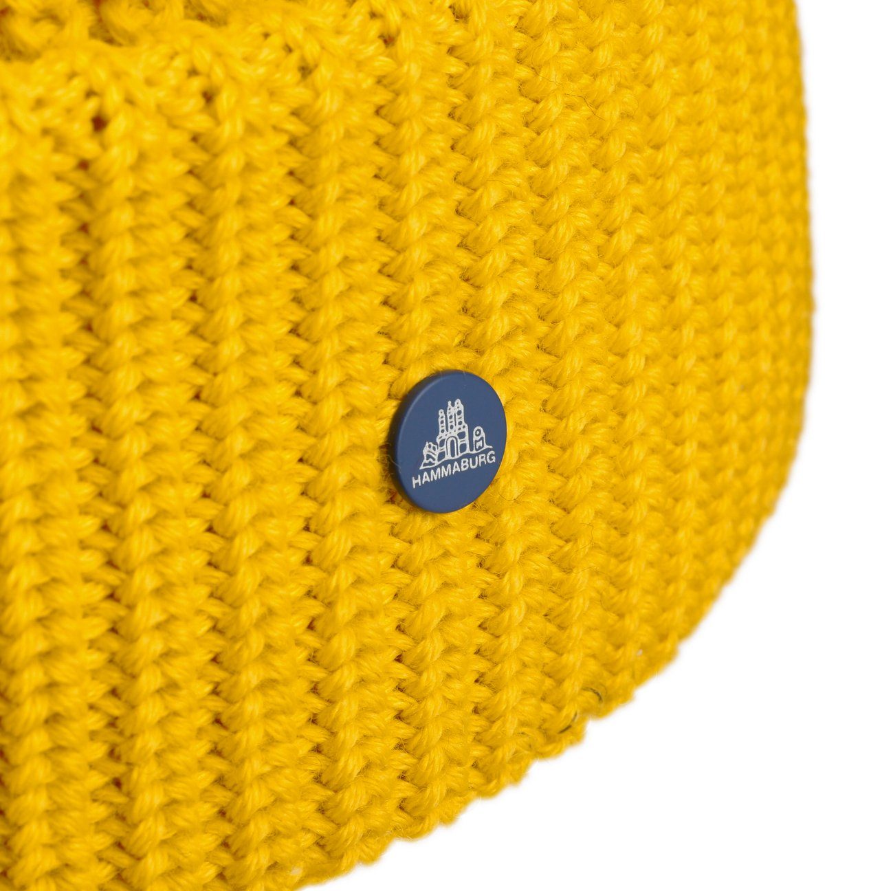 Beanie mit Mütze Hammaburg (1-St) Italy Umschlag, gelb Made in