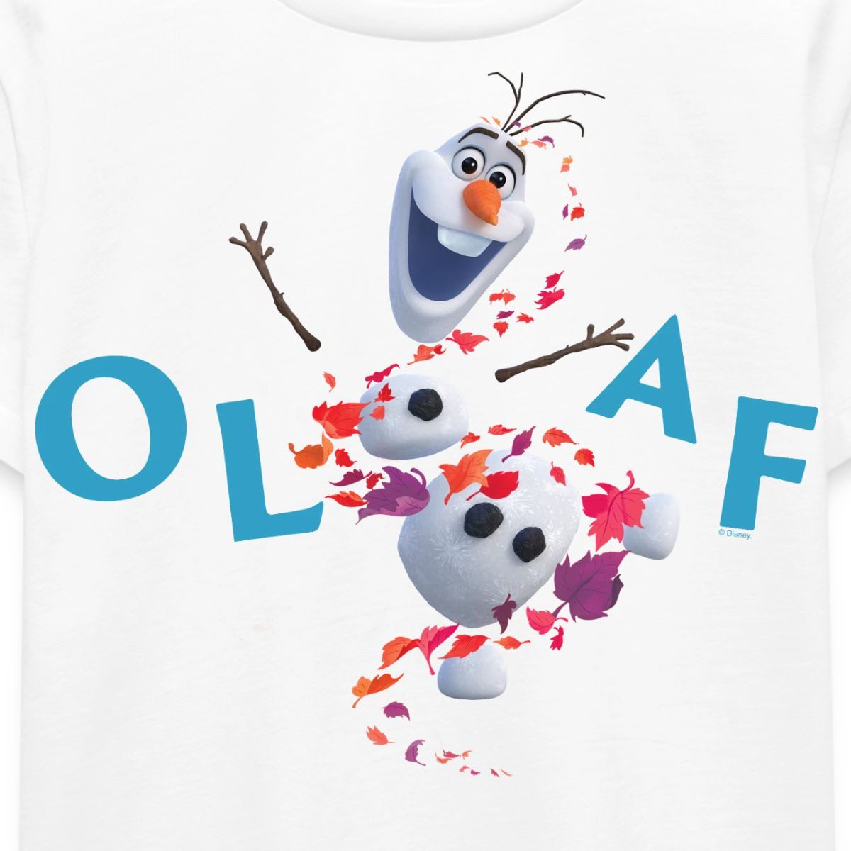Spreadshirt T-Shirt Frozen Olaf Schriftzug Mit Schneemann Kinder Premium T-Shirt (1-tlg)