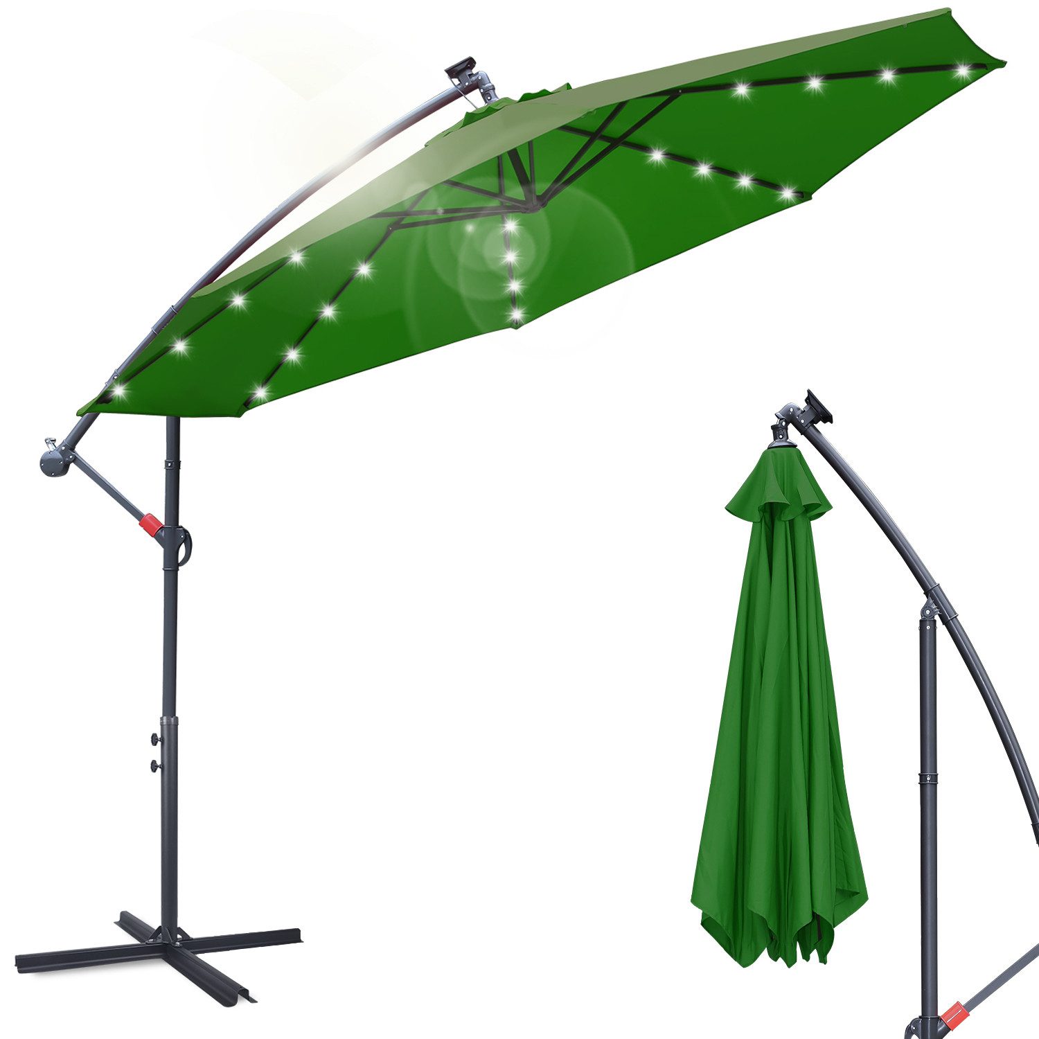 Clanmacy Sonnenschirm 3m/3.5m Sonnenschirm Gartenschirm mit günstig online kaufen