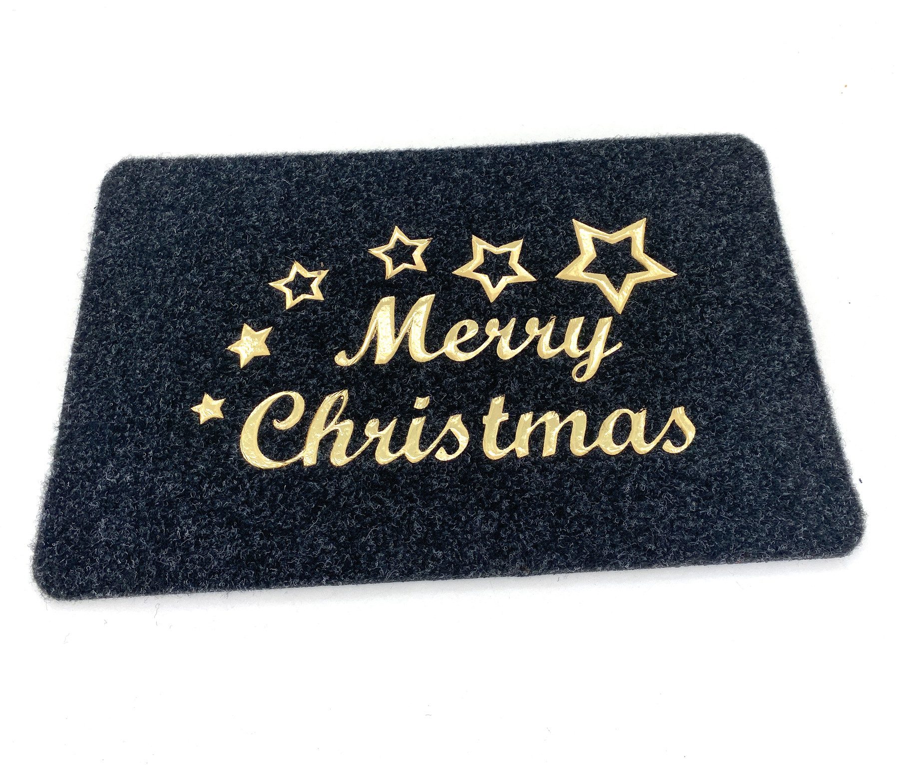 heimtexland Fußmatte Schmutzfangmatte Merry Christmas Fußabstreifer, rechteckig, Höhe: 40 mm, Schmutzmatte I Teppich rutschfest I Weihnachten I Deko
