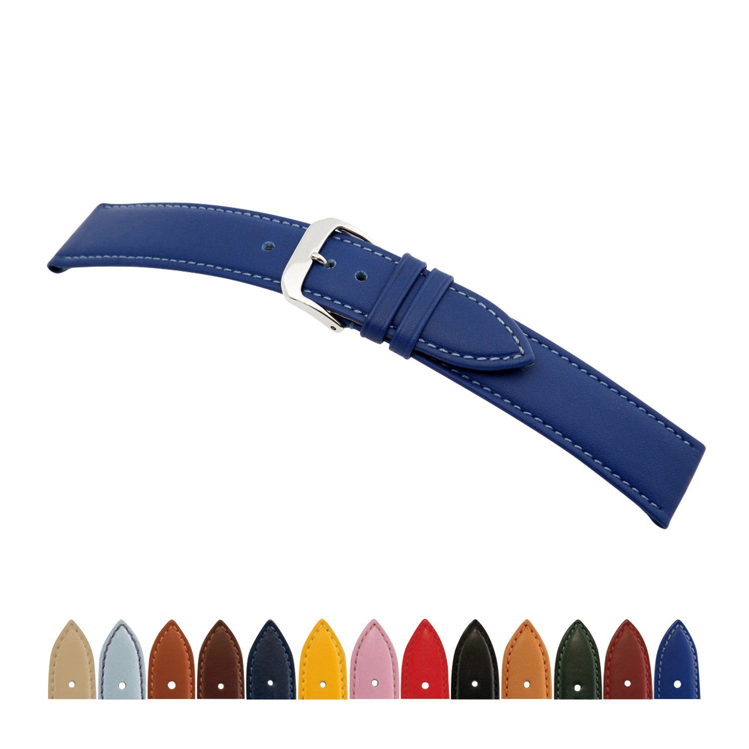 Release, Selva Naht royalblau zum Naht, 24mm made Germany Wechseln, mit in einfachen Technik Quick Wechselarmband mit Uhrenarmband,