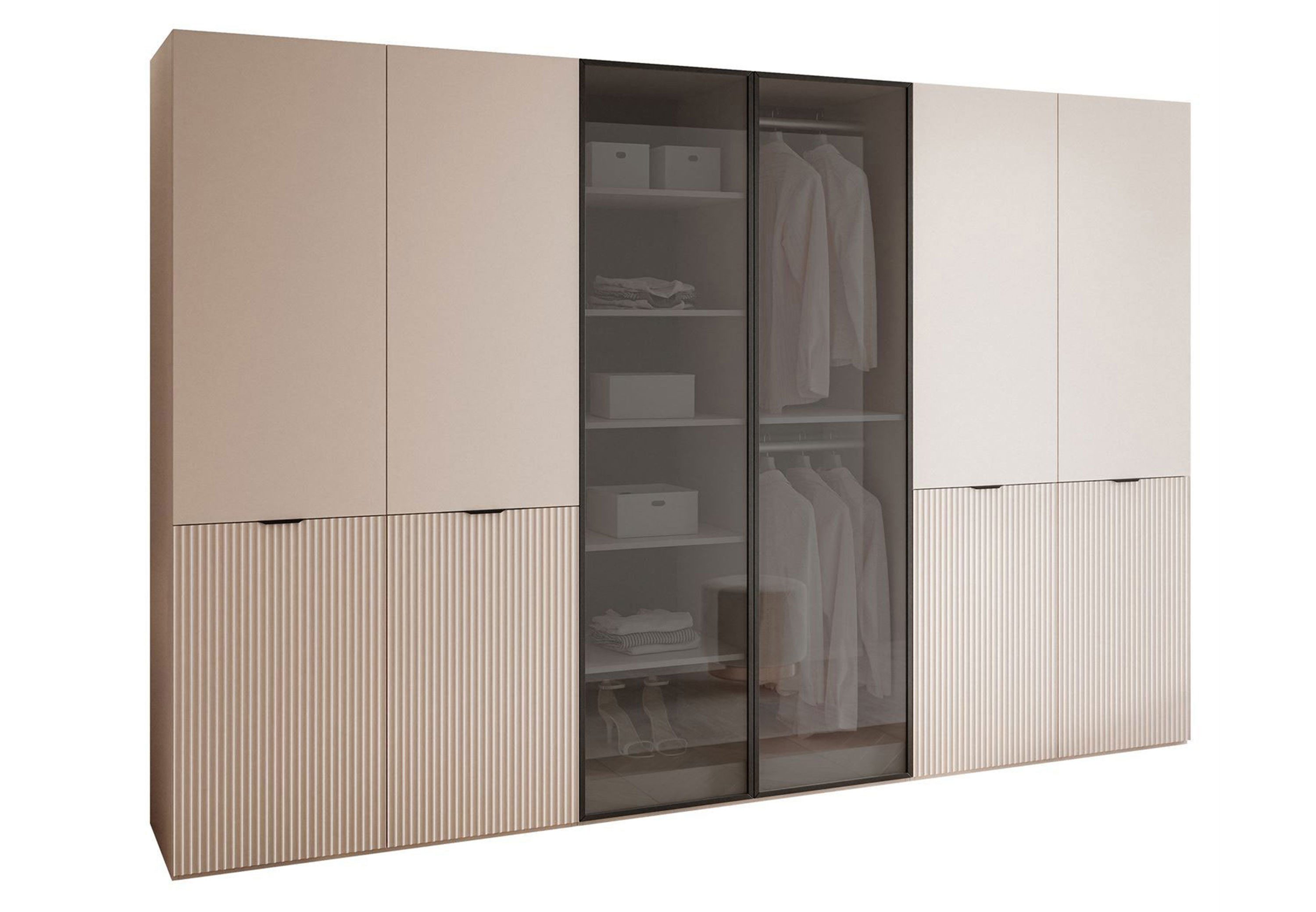 Lookway Kleiderschrank SANDBOX BEIGE 300 303x49x200 cm