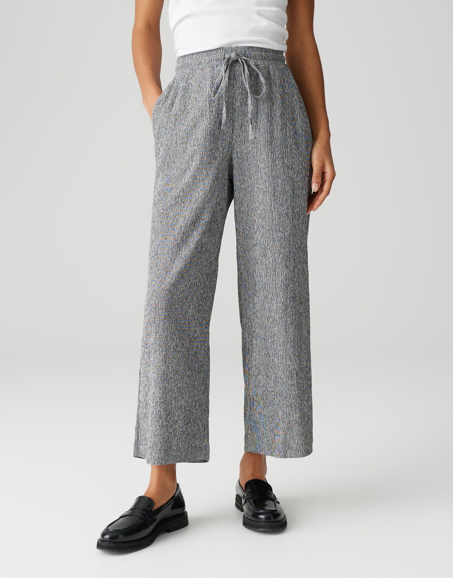 OPUS Culotte MILENI CRINKLE TWO-TONE Wide mit Komfortbund günstig online kaufen