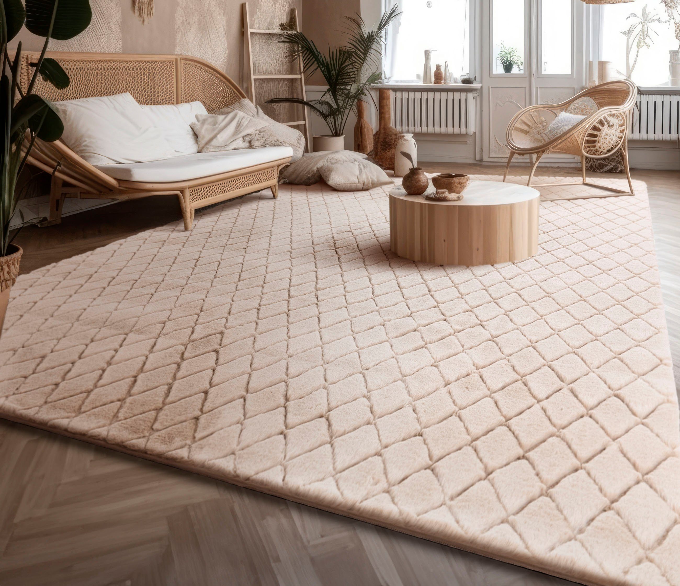 Paco Home Hochflor-Teppich Arnheim 742, rechteckig, günstig online kaufen