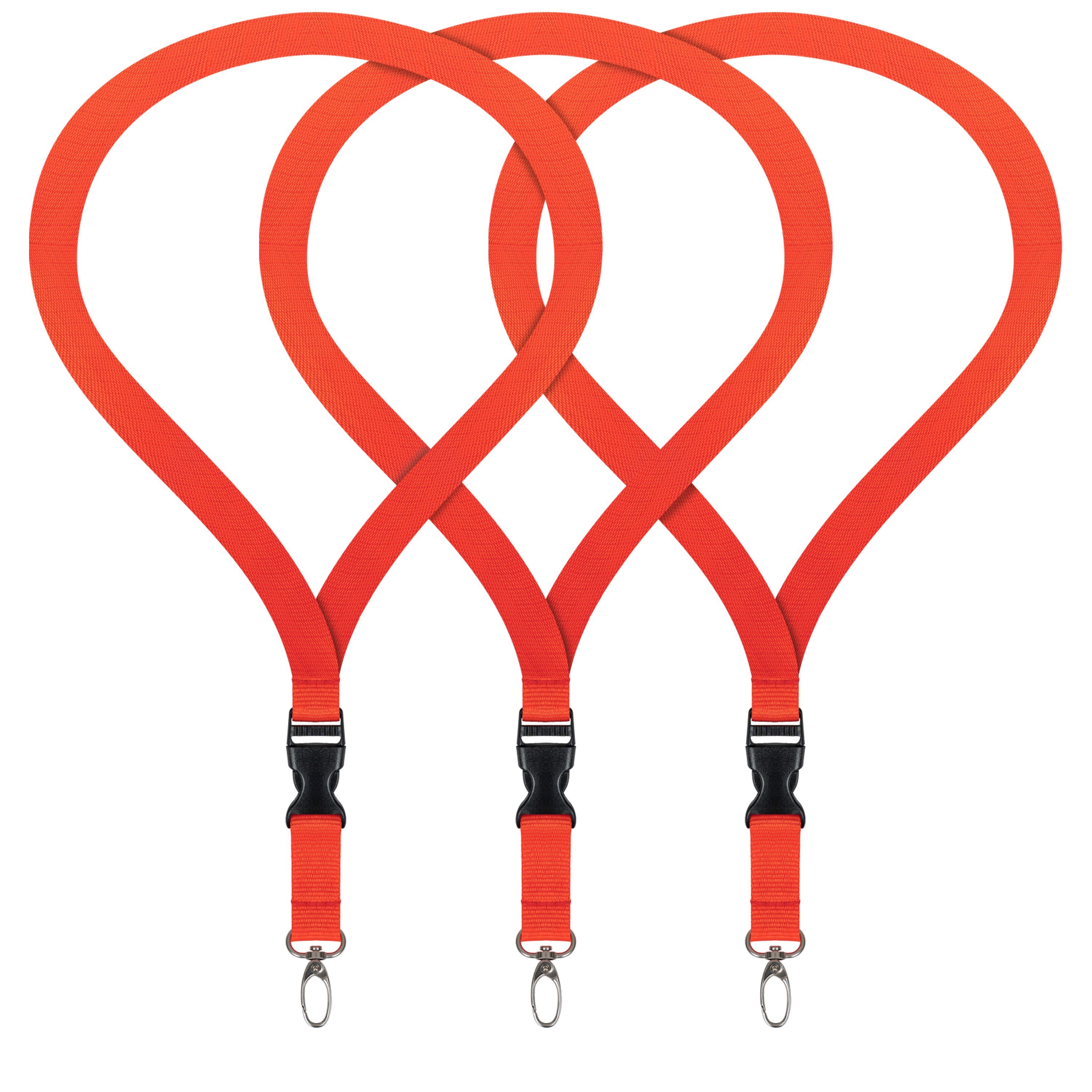 WEBBOMB Schlüsselanhänger 3x Lanyard unbedruckt Schlüsselbänder günstig online kaufen